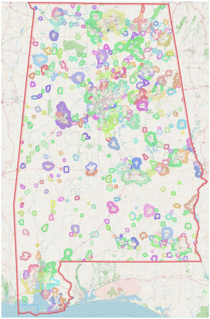 Alabama Police Jurisdiction Map